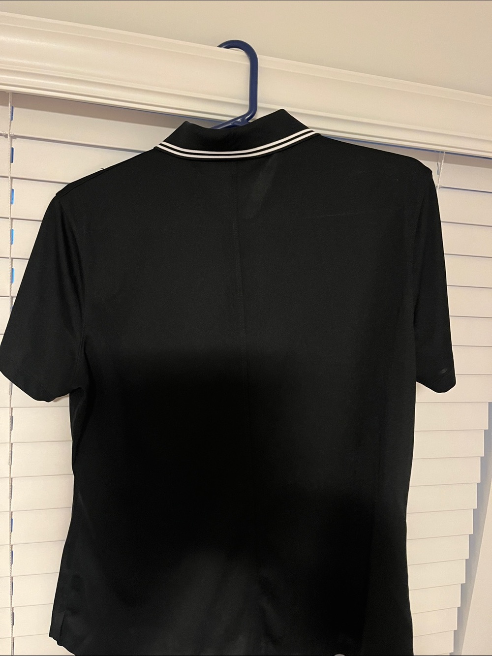 Nike Black Polo with White Swoosh and Gold 'A' Patch - Picture 4 of 4